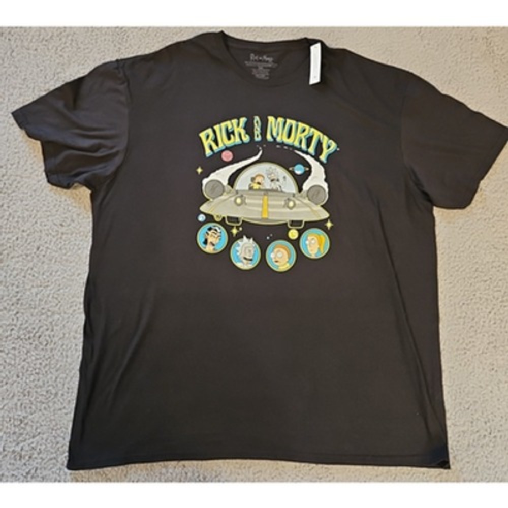 Rick and Morty T Shirt 3XL Space‎ Ship Cartoon Network Adult Swim NWT